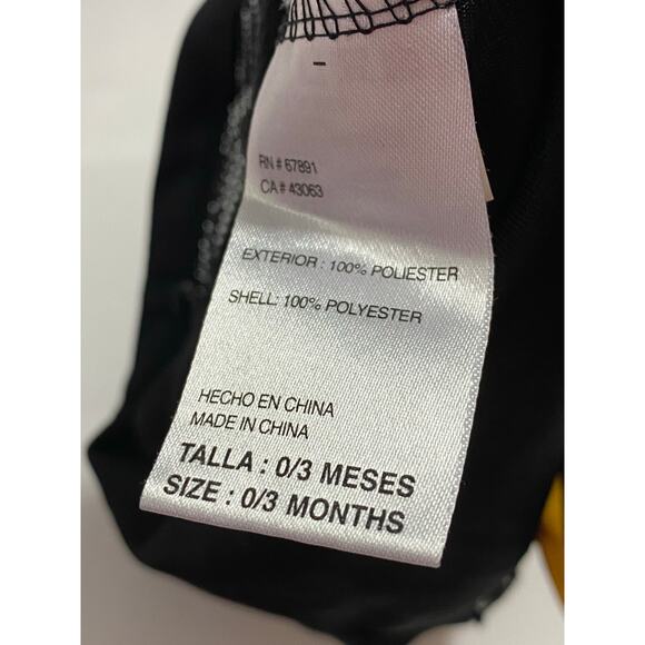 PITTSBURGH STEELERS NFL TEAM APPAREL BEN ROETHLISBERGER #7 JERSEY - 0-3 MONTHS - Picture 4 of 7